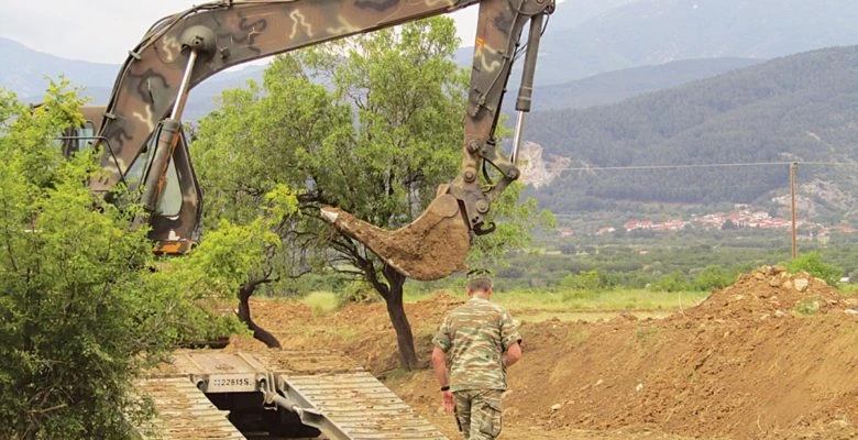 «Βάζει πλάτη» ο Στρατός στα αντιπλημμυρικά έργα της Κομοτηνής